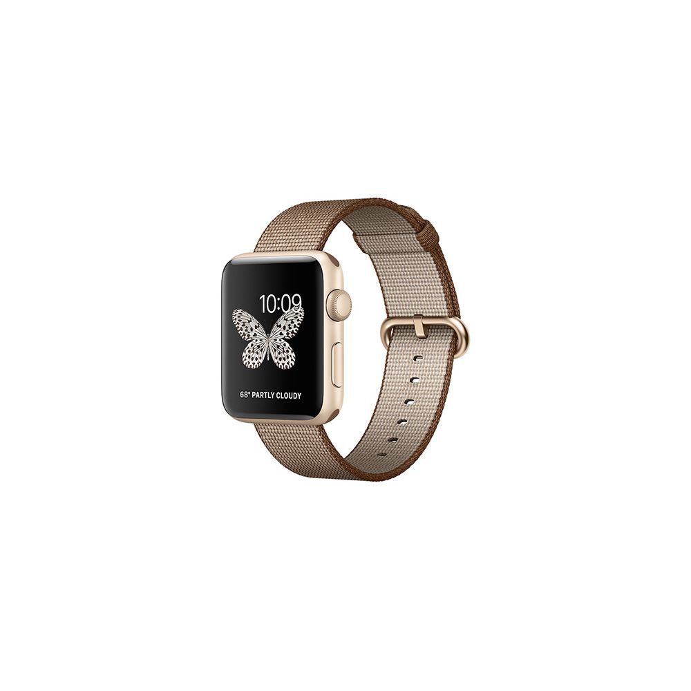 Đồng Hồ Apple 42mm Hợp Kim Nhôm (Gold/ toasted coffee/ woven nylon)